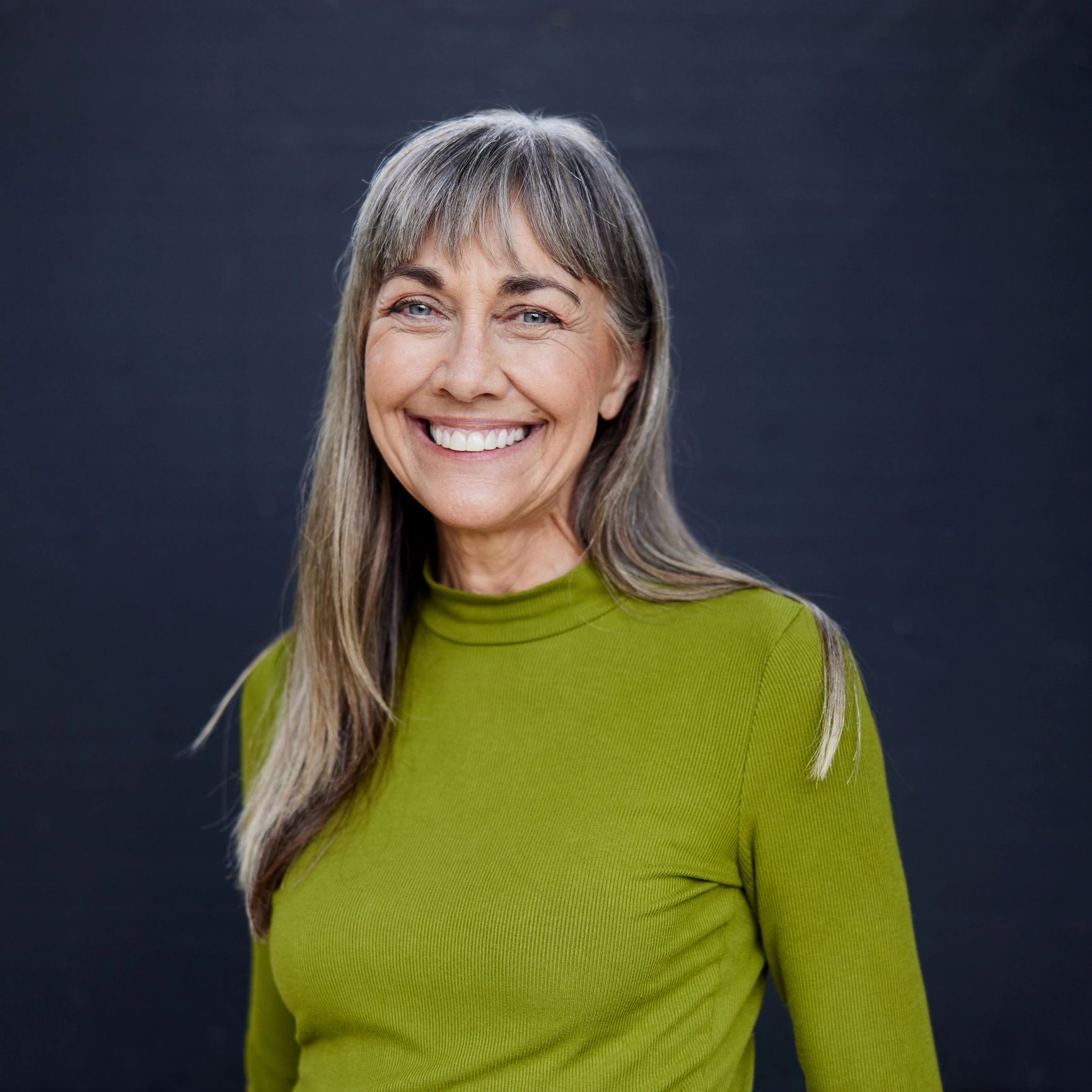 Smiling senior woman portrait